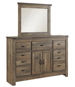 Trinell Brown Wood 7-Drawer Dresser