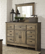 Trinell Brown Wood Dresser Mirror