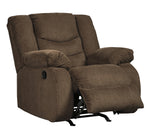 Tulen Chocolate Chenille Manual Rocker Recliner