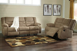 Tulen Mocha Chenille Manual Recliner Sofa