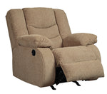 Tulen Mocha Chenille Manual Rocker Recliner