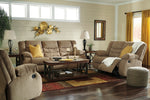 Tulen Mocha Chenille Manual Recliner Loveseat