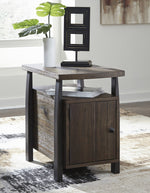 Vailbry Brown Wood Chair Side End Table