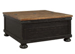 Valebeck Black/Brown Lift-Top Coffee Table