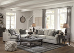 Velletri Pewter Fabric Loveseat