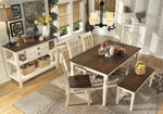 Whitesburg Brown/Cottage White Wood Dining Table