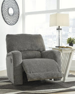 Wittlich Slate Chenille Fabric Manual Swivel Glider Recliner