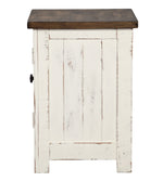 Wystfield White/Brown Chair Side End Table