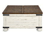 Wystfield White/Brown Storage Coffee Table