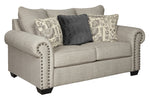 Zarina Jute Fabric Loveseat