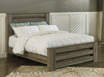 Zelen 6-Pc Warm Gray Wood Queen Panel Bedroom Set