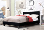 Sims Black Linen Cal King Bed (Oversized)