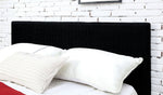 Sims Black Linen Upholstered Full Bed