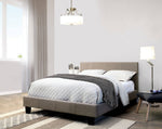 Sims Gray Linen Cal King Bed (Oversized)