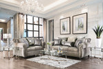 Sinatra Silver Sofa w/ Rolled Arms (Oversized)