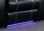 Sirius Black Power Recliner Sofa with LEDs