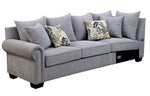 Skyler Gray Fabric RAF Sectional (Oversized)