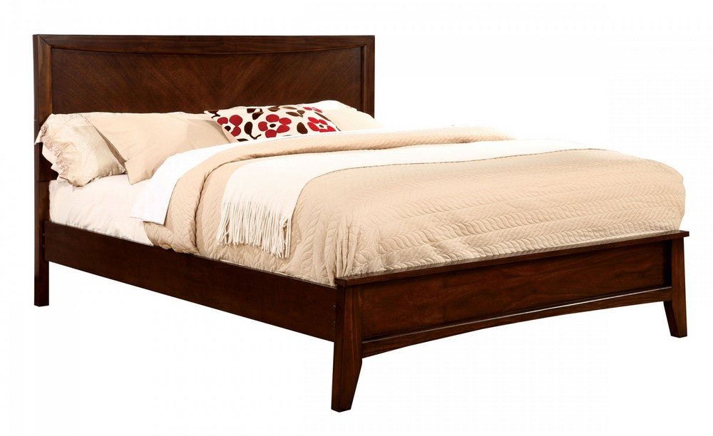 Snyder Brown Cherry Wood King Bed