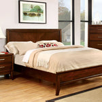 Snyder Brown Cherry Wood King Bed