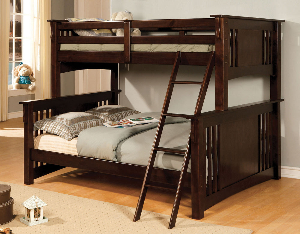 Spring Creek Dark Walnut Twin/Full Bunk Bed