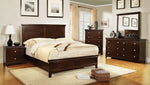 Spruce Brown Cherry Wood Cal King Bed