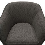 Status Grey Plush Fabric Accent Chair