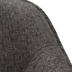 Status Grey Plush Fabric Accent Chair