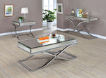 Sundance Chrome Metal/Mirror Sofa Table