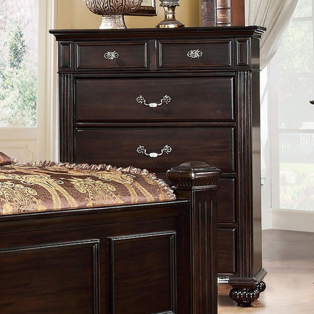 Syracuse Dark Walnut Wood Chest