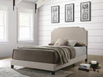 Tamarac Beige Linen-Like Fabric Upholstered King Bed