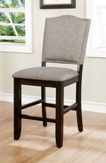 Teagan 2 Walnut/Gray Counter Height Chairs