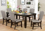 Teagan Dark Walnut Wood Dining Table