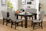 Teagan Dark Walnut Wood Dining Table