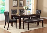 Teague 2 Brown Leatherette Upholstered Side Chairs