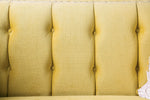 Tegan Royal Yellow Microfiber Sofa (Oversized)