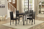 Tempe 4 Black Leatherette Upholstered Side Chairs