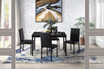 Tempe 4 Dark Brown Bi-Cast Vinyl/Metal Side Chairs