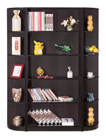 Giada Red Cocoa Wood Bookcase with 5 Open Shelves