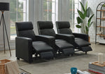 Toohey 3-Pc Black Manual Recliner Home Theater Set