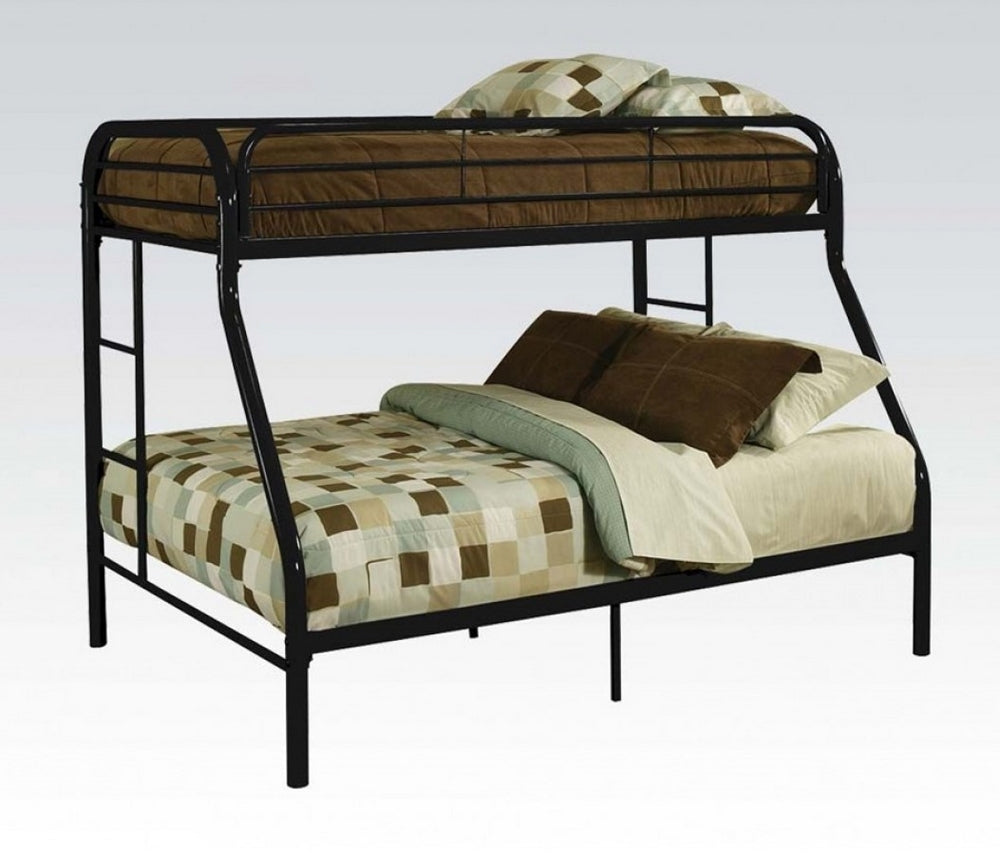 Tritan Black Metal Twin XL over Queen Bunk Bed (Oversized)