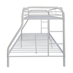 Tritan White Metal Twin/Full Bunk Bed