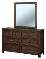 Tywyn Dark Oak Wood Frame/Glass Dresser Mirror