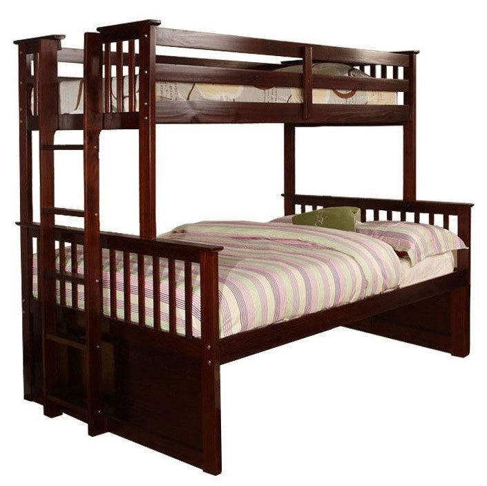 University I Dark Walnut Twin/Full Bunk Bed