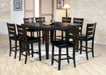 Urbana 2 Black Faux Leather/Espresso Counter Height Chairs