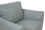 Valeria Watery Leather Chair with Flared Arms