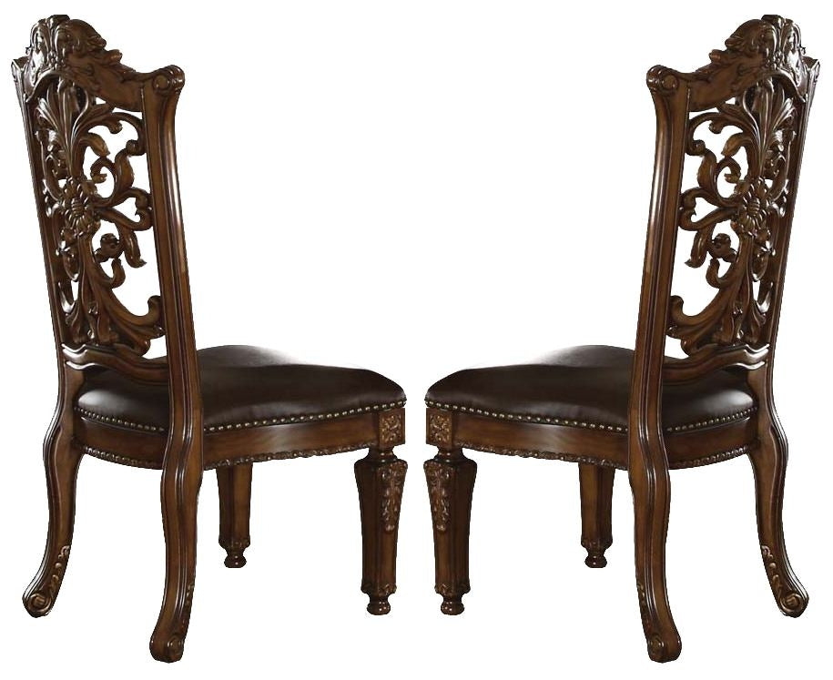 Vendome 2 PU Leather/Cherry Wood Side Chairs