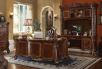 Vendome Cherry Wood Office Desk with Carvings & Drawers