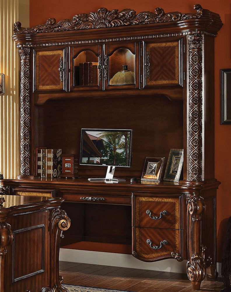 Vendome Cherry Wood Office Desk with Hutch