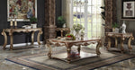 Vendome Gold Patina Wood Rectangular Coffee Table