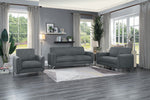 Venture Dark Gray Fabric Loveseat